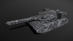 Scifi Overlord Siege Tank armor, panzer, tank, game-ready, vehicle, pbr, lowpoly, scifi, noai