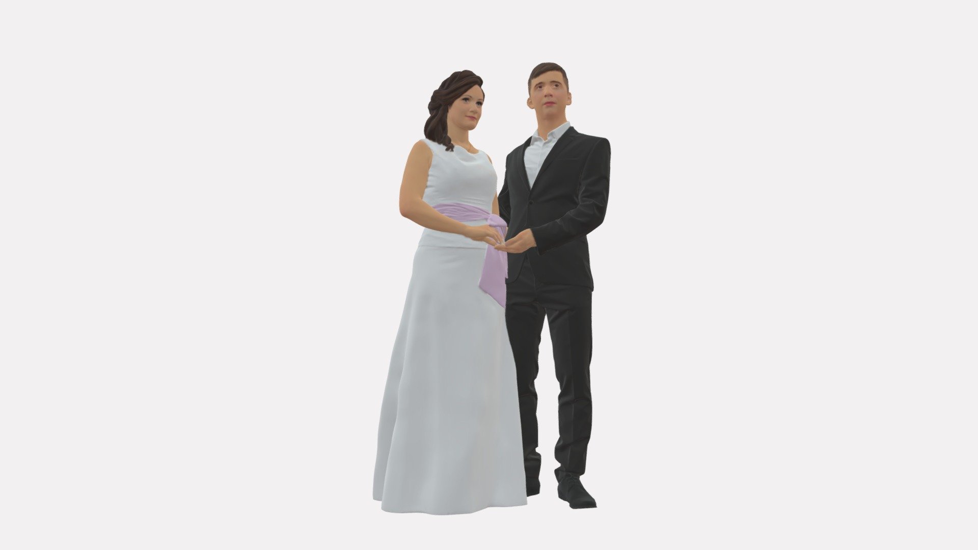We provide unique 3d scanned models with realistic proportions for closeup and medium-distance views in artworks, paintings and classes. As well as architectural visualization projects.

Main features:




high-end realistic 3d scanned model;

realistic proportions;

highest quality;

low price;

saves you time for more time in landscaping and interiors visualization.

FEATURES 




3d scanned model 

Extremely clean

Edge Loops based

smoothable

symmetrical

professional quality UV map

high level of detail

high resolution textures

real-world scale

system unit: cm

TEXTURES 




Textural Resolution: 4096 x 4096

Color Map

The model is suitable for stereolithography 3d printing 

The model is also ready for fullcolour 3d printing - Man and woman in dress 0778 - Buy Royalty Free 3D model by 3DFarm 3d model