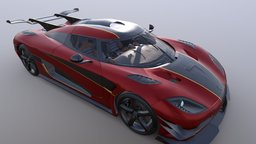 Koenigsegg One1 low poly vehicles, sportcar, koenigsegg, maya, substance-painter, car, race, koenigsegg-one1