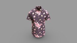 Men Slim Fit Casual Short Sleeve Shirt Design cloth, shirt, flowers, top, classic, printed, summer, slim, df, print, fit, sleeves, casual, formal, sporty, fashiondesign, apparel, shirts, shirtdesign, formalwear, itseez3d, digitalfashion, 3dclothing, appareldesign, pocketless, halfsleeve, printedshirt, apparelclothing
