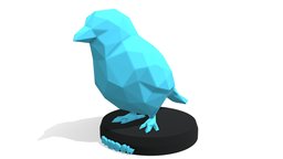 Poly Sparrow cute, bird, toy, geometry, polygonal, geometric, print, statue, printable, sparrow, 3dprint, lowpoly, low, poly, animal, polygon