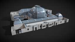 United States Botanic Garden Low Poly Game Ready garden, botanic, architecture, low-poly, house, structure, building, construction, gameready, athenaeum
