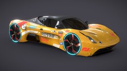 Futuristic Hypercar cars, future, wipeout, supercar, sportscar, science, racecar, hypercar, conceptcar, substancedesigner, vehicledesign, ridgeracer, livery, racing-car, cars-vehicles, racing-cars, race-car, futuredesign, automative, substancepainter, maya, sci-fi, racing, futuristic, car, carbonfibre, livery_car