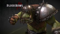 ORC Thrower Animation blood, orc, bowl, thrower, gameworkshop, bloodbowl2, game