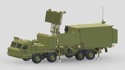 55Zh6ME Nebo M KU-RLK truck, printing, equipment, russian, vr, surveillance, ar, early, print, radar, printable, defence, warning, anti-aircraft, iff, game, 3d, mobile, military, nebo, nebo-m, 55zh6me, nebo-me, 55zh6m, ku-rlk