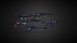 Future Gun Pack rifle, future, cyberpunk, ak, pistol, sniper, csgo, deserteagle, awp, deagle, rs6, pixel-art, blockbench, low-poly, minecraft, voxel, shotgun, smg, valorant