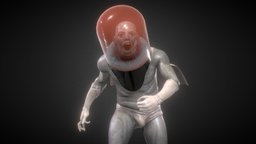 Moon Martian spaceman, alien, retrofuturism, scifi, space, noai