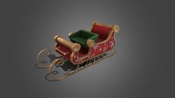 Christmas sledge winter, santa, fairy, santaclaus, snowmobile, newyear, sledge, chrismas