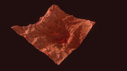 Terrain 036 planet, landscape, forest, terrain, canyon, land, mars, ice, exterior, hill, desert, snow, valley, cliff, volcano, mountains, stone, fantasy, rock, environment