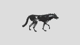 Wolf Mechanical Robot steampunk, mechanical, sf, cyborg, nature, 3d, scifi, animal, wolf, engineering, robot