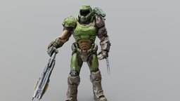 Doom Slayer body, armor, marine, armored, warrior, gaming, pc, toys, hero, ps4, bodyscan, doom, figures, spacemarine, doomguy, doomslayer, weapons, helmet, human, male, doometernal, bodyarmor