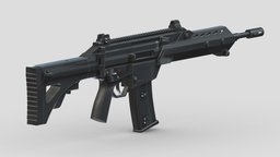 FX-05 Xiuhcoatl Low Poly PBR Realistic rifle, grenade, assault, high, soldier, revolver, army, handgun, carbine, generic, semi, long, submachine, defense, equipment, firearm, vr, bullpup, ar, firearms, automatic, machine, battle, pistol, sniper, launcher, personal, semi-automatic, weapon, asset, game, 3d, low, poly, military, shotgun, gun, gear, war, "light", "multiple-barrel"