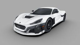 Rimac Nevera 2022 european, transport, supercar, sportscar, performance, croatian, records, sports-car, nevera, rimac, bev, all-electric, low-poly, vehicle, lowpoly, car, rimac-nevera, hipercar