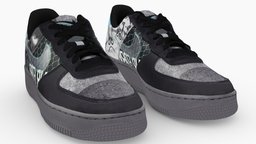 Nike Air Force 1 One Low Black people, fashion, urban, secondlife, ar, shoes, nike, trainer, woman, footwear, sneaker, adidas, sims, jordan, apparel, streetwear, shoescan, character, man