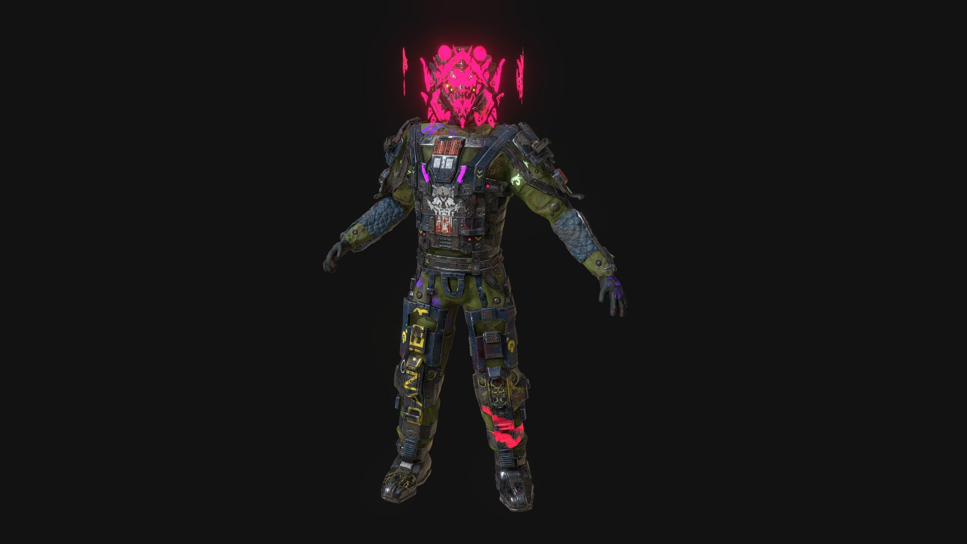 Now you can buy my models  on Artstation Marketplace https://alexandr_s.artstation.com/store

Ready for games and other real time applications

4 sets of PBR textures - 4096x4096  included 

Base color map,

Normal map,

Roughness map,

Metallic map ,

Ambient Occlusion map,

Emissive map,

Opacity map (optional), - Cyberpunk slum soldier character rigged Low-poly - 3D model by Alexandr33D (@vympel) 3d model