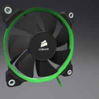 Corsair Fan face, computer, fan, pc, coral