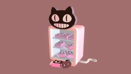 Cookie Cat fanart, cookiecat, lowpoly