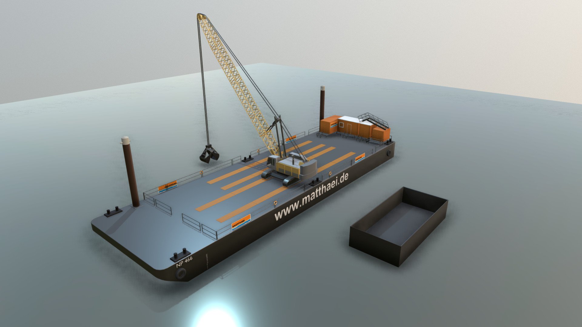 Arbeitsponton NP466 (Test-8) - Arbeitsponton NP466 (Test-8) - 3D model by VIS-All-3D (@VIS-All) 3d model