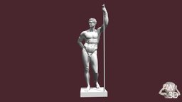 102040 MNPM Terme Ruler rome, ancient, bronze, spear, 3dprintable, 3d-print, general, 3dprinting, classics, roman, 3d-printing, hellenistic, 3d-printable, prince, terme, ruler, ancient-art, roman-art, ancient-rome, classical-antiquity, roman-archaeology, roman-empire, classical-archaeology, ancient-romans, bronze-sculpture, ancient-history, ancient-roman-cultural-heritage, 3dprint, sculpture, classics-discipline, ancient-world-3d