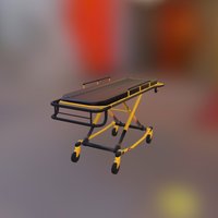 Ambulance Stretcher object, ambulance, scenery, quixel, arma3, finished, headus, uvlayout, stretcher, ems, quixelsuite2, 3dsmax, model, textured
