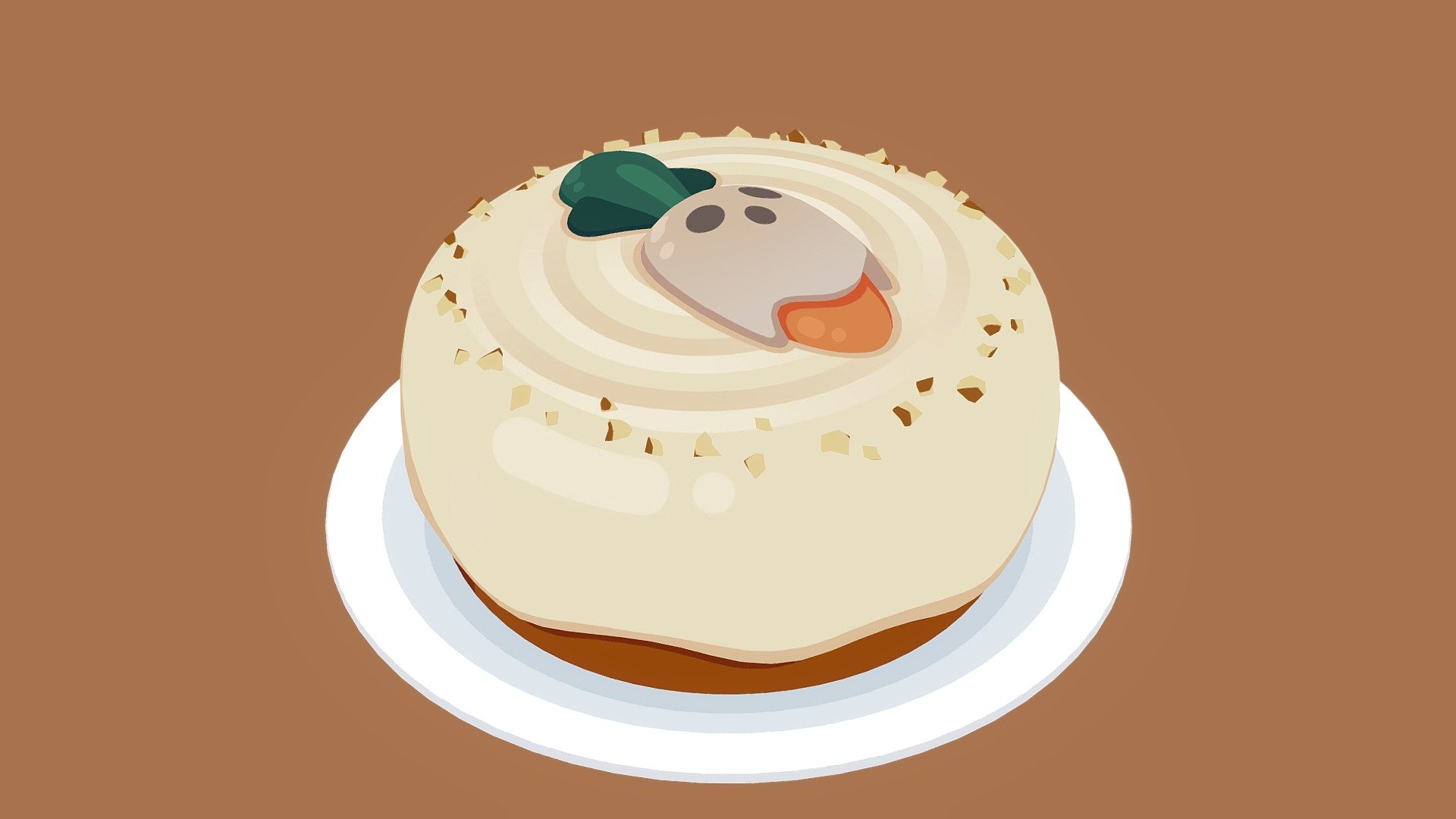 My first non-Quill model! Been toying around with goofy food name puns and after doing a bit of self teaching I wanted to test myself with the skills I learned over the past month 3d model