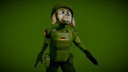 Gunther rabbit, anthro, tactical, fursona, military
