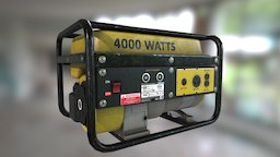 Small Power Generator power, generator, xnormal, electricity, electronic, quixel, asset, blender3d