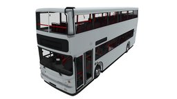 2000 blend, transportation, alexander, 2000, bus, volvo, publictransport, packed, game, blender, free, textured, rigged, gameready, alx400