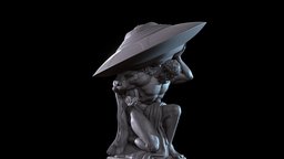 Hercules holding UFO stl, ancient, bob, fun, prop, spacecraft, hercule, ufo, hercules