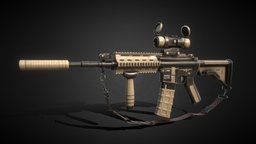 Custom_M4 rifle, m4a1, us, m4, army, shooter, carbine, ar15, realistic, weaponary, realism, assault-rifle, nato, substancepainter, substance, weapon, asset, game, weapons, pbr, military, gameasset, gun, shop, textured, war, guns, gameready