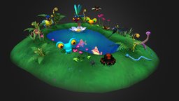 Cartoon animals pack green, insect, marine, fish, forest, fishing, spider, bat, bug, hanging, thread, dragonfly, frog, wild, vampire, danger, ocean, toad, arachnid, summer, jump, water, nature, beautiful, web, woods, spiderweb, seafood, isolated, character, cartoon, fly, animal, spooky, black, sea, wing