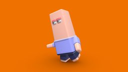 Cute cube like cartoon character cube, cute, character, cartoon, blender