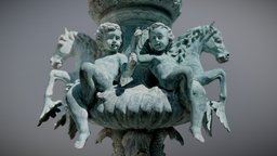 Fountain in Zamość, Poland fountain, iphonescan, fountain-sculpture, photogrammetry, polycam, objectcaptureapi, iphon3dscan