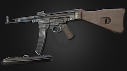 MP44 world, two, ww2, german, stg44, mp44, stg-44, weapon, gun, war, gameready