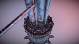 SCI-FI Tank tower, towerdefense, tank, sci-fi, building