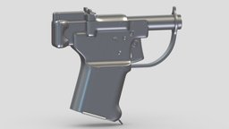 FP-45 Liberator rifle, grenade, assault, high, soldier, revolver, army, handgun, carbine, generic, semi, long, submachine, defense, equipment, firearm, vr, bullpup, ar, firearms, automatic, machine, battle, pistol, sniper, launcher, personal, semi-automatic, weapon, asset, game, 3d, low, poly, military, shotgun, gun, gear, war, "light", "multiple-barrel"