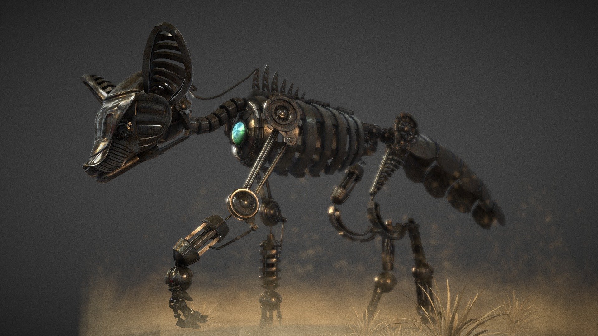 I wanted to challenge myself with a hardsurface model, and came up with this. Originally, the model was made for file, with multitile UVs and proceedural materials, butin order to get this asset to work inside of sketchfab, I recreated textures for newly packed UVs, using substance designer 3d model