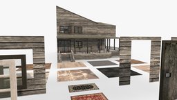 Modular Kit (Horror House)V2 Update kit, creepy, houses, v2, haunted, oldhouse, house-model, modularbuilding, modular-construction, oldplace, hauntedhouse, hauntedmansion, modularasset, modular-kit, updated_model, noai