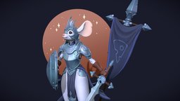 Piper armor, mouse, pbr, knight, daesdc2021, daesdc2021character
