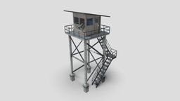 Guard Tower [Free Asset] base, exterior, security, camp, military-base, pbr-game-ready, substancepainter, substance, pbr, military