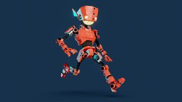Ro-Bit mechanic, mechanical, robotic, angular, android, oc, originalcharacter, hardsurfacemodeling, stylizedcharacter, character, cartoon, blender, hardsurface, stylized, robot