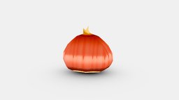 Cartoon sprouted seeds plant, food, fruit, nut, seed, nature, vegetable, lowpolymodel, handpainted