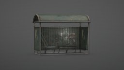 Bus Stop bus, ussr, stop, substance, maya, low