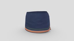 Female Mini Tennis Skirt mini, , fashion, side, hero, girls, clothes, skirt, summer, womens, tennis, cheerleader, wear, pbr, low, poly, female, super, slits