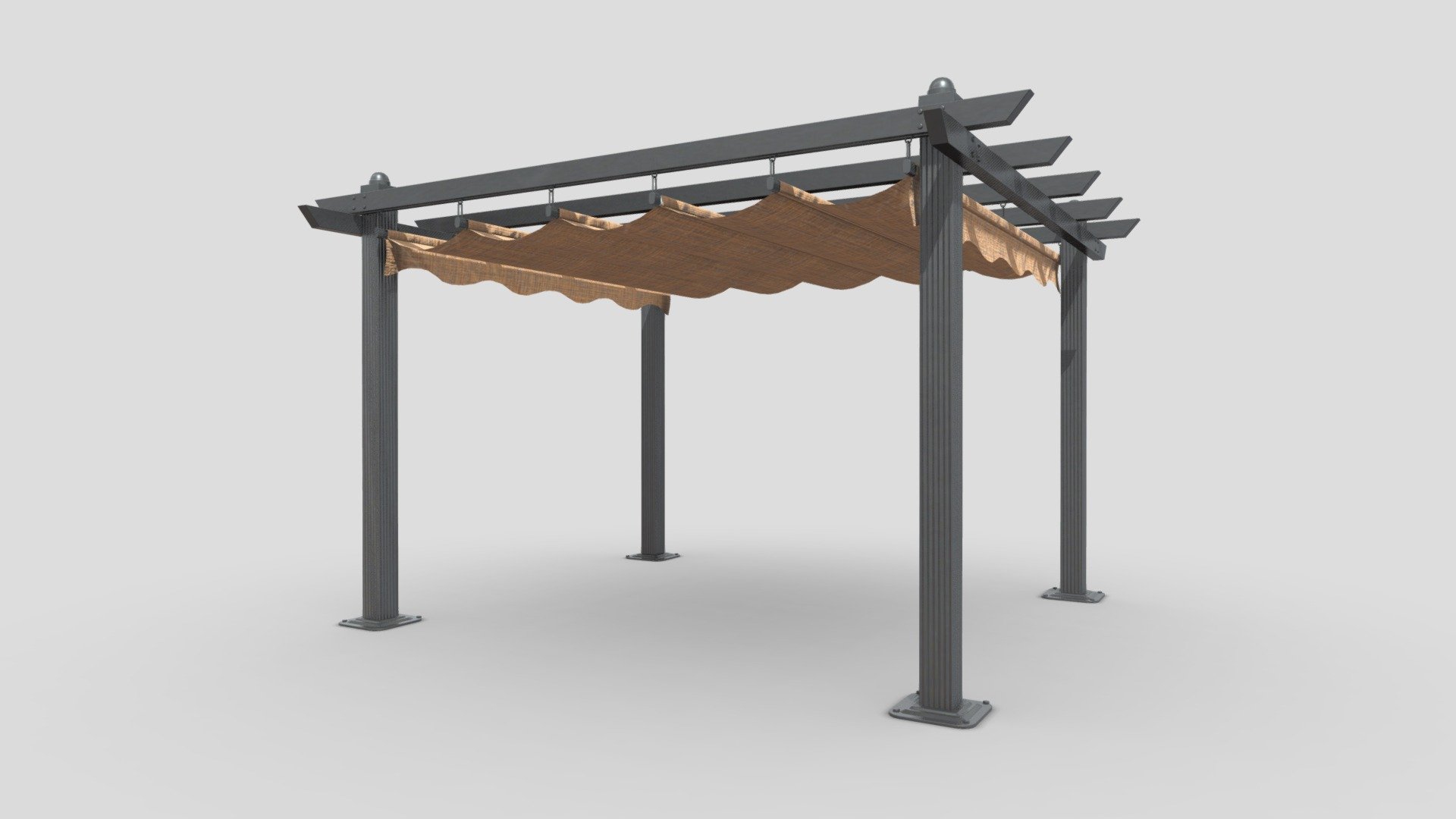 Pergola 3D Model by ChakkitPP.




This model was developed in Blender 2.90.1

Unwrapped Non-overlapping and UV Mapping

Beveled Smooth Edges, No Subdivision modifier.


No Plugins used.




High Quality 3D Model.



High Resolution Textures.

Polygons 13150 / Vertices 14392

Textures Detail :




2K PBR textures : Base Color / Height / Metallic / Normal / Roughness / AO

File Includes : 




fbx, obj / mtl, stl, blend
 - Pergola - Buy Royalty Free 3D model by ChakkitPP 3d model