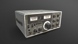 Ham Radio Transceiver Yaesu FT-101 games, ham, amateur, communication, vintage, retro, unreal, electronic, industry, classic, aviator, simulator, transceiver, yaesu, unity, pbr, military, technology, radio