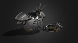 Fallout Metal  Armor Mk II armor, falloutnewvegas, falloutnv, gamesmodel, substancepainter, blender, fallout, metalarmor