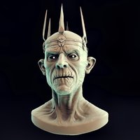 Koschey sculpt, 3dcoat, coat, koschey, cryunreal, 3d-coat, pbr, bust, man, evil