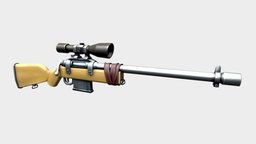 SNIPER RIFLE rifle, b3d, fps, shooter, development, ready, sniper, artist, fortnite, weaoins, skope, substance, photoscan, painter, modeling, texturing, cartoon, game, 3d, blender, art, pbr, model, design, military, stylized, gun, concept, war