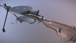 DP-28 LMG soviet, army, unreal, firearm, russian, machine, game-ready, degtyaryov, dp28, dp-28, dp-27, dp27, unity, game, pbr, lowpoly, low, poly, military, gun, light